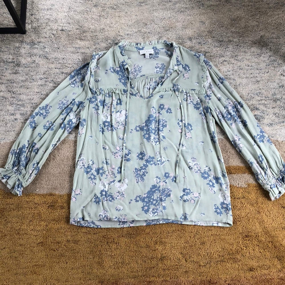 Gently worn Lucky Brand floral blouse, XS